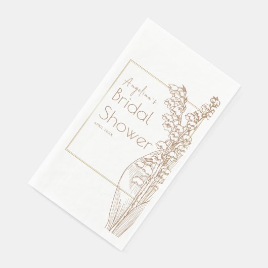 Party servetten voor een bruid douche. (Hoek)