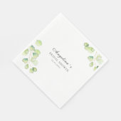 Party servetten voor een vrijgezellenfeest. (Hoek)