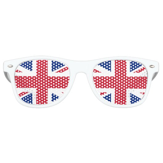Party Shades British Sunbril/Union Jack-vlag Retro Zonnebril (Voorkant)