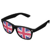 Party Shades British Sunbril/Union Jack-vlag Retro Zonnebril (Gekanteld)