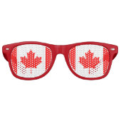 Party Shades & Canada Sunbril/Canadese vlag Retro Zonnebril (Voorkant)