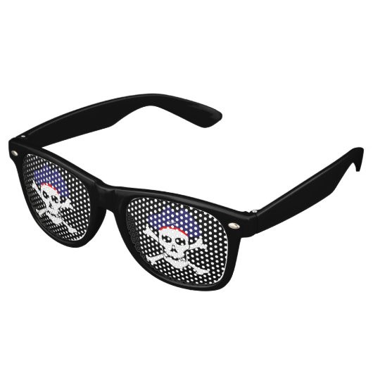 Party Shades & Pirate Sunbribril/Pirates flag Retro Zonnebril (Gekanteld)