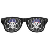 Party Shades & Pirate Sunbribril/Pirates flag Retro Zonnebril (Voorkant)