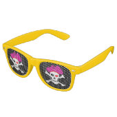 Party Shades & Pirate Sunbribril/Pirates flag Retro Zonnebril (Gekanteld)