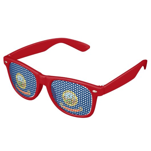 Party Shades Sunbribril with flag of Idaho, USA Retro Zonnebril (Gekanteld)