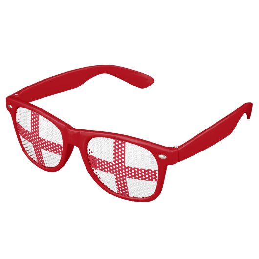 Party Shades Sunbril - England flag, UK Retro Zonnebril (Gekanteld)
