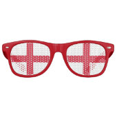 Party Shades Sunbril - England flag, UK Retro Zonnebril (Voorkant)