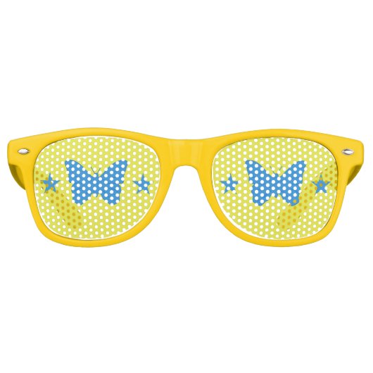 Party Shades Sunglasses with flag of Bady Bassit Retro Zonnebril (Voorkant)