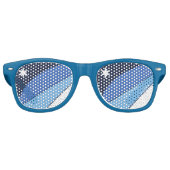 Party Shades Sunglasses with flag of Columbia, SC Retro Zonnebril (Voorkant)