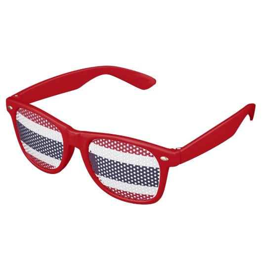 Party Shades Sunglasses with flag of Thailand Retro Zonnebril (Gekanteld)