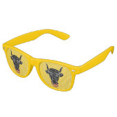 Party Shades Sunglasses with flag of Uri, Swiss Retro Zonnebril (Gekanteld)