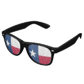 Party Shades & Texas Sunbril USA/Texas flag Retro Zonnebril (Gekanteld)