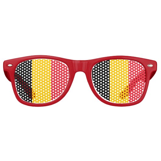 Party Shades Zonnebril - België vlag (Voorkant)