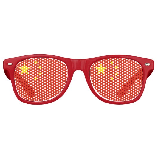 Party Shades Zonnebril - China vlag (Voorkant)