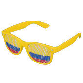 Party Shades Zonnebril - Colombiaanse vlag (Gekanteld)