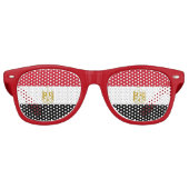 Party Shades Zonnebril - Egypte vlag (Voorkant)