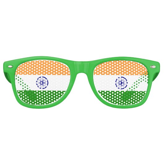 Party Shades Zonnebril - India vlag (Voorkant)
