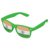 Party Shades Zonnebril - India vlag (Gekanteld)