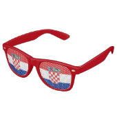 Party Shades Zonnebril - Kroatië vlag (Gekanteld)