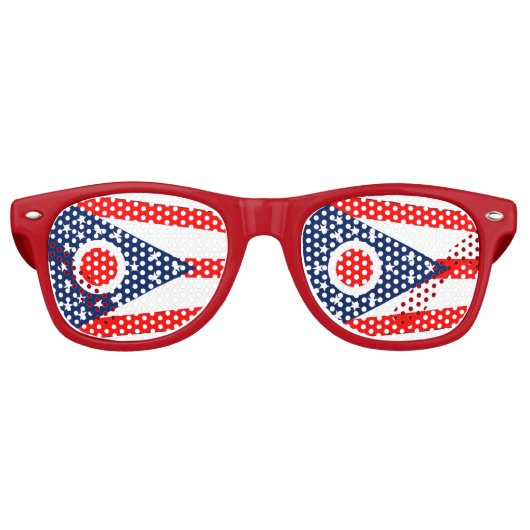 Party Shades Zonnebril met Ohio State vlag (Voorkant)