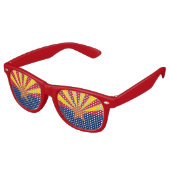 Party Shades Zonnebril met vlag van Arizona, Veren (Gekanteld)