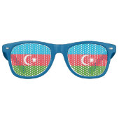 Party Shades Zonnebril met vlag van Azerbeidzjan (Voorkant)
