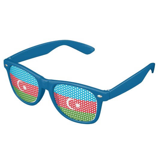 Party Shades Zonnebril met vlag van Azerbeidzjan (Gekanteld)