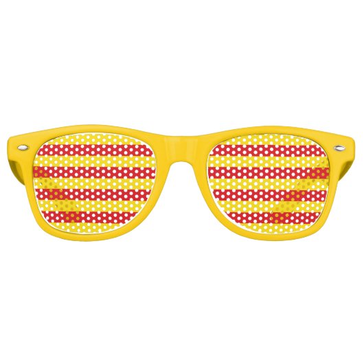 Party Shades Zonnebril met vlag van Catalonië (Voorkant)