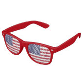 Party Shades Zonnebril met vlag van de VS (Gekanteld)