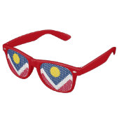 Party Shades Zonnebril met vlag van Denver, Vereni (Gekanteld)