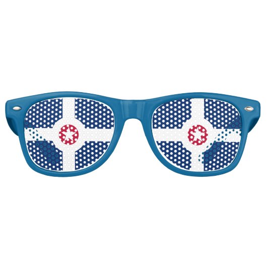 Party Shades Zonnebril met vlag van Indianapolis (Voorkant)