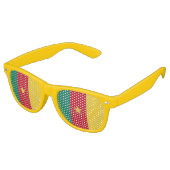 Party Shades Zonnebril met vlag van Kameroen (Gekanteld)