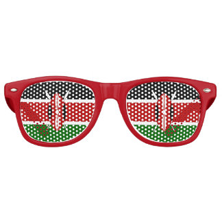 Party Shades Zonnebril met vlag van Kenia