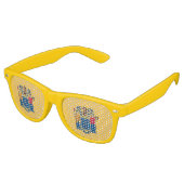 Party Shades Zonnebril met vlag van New Jersey (Gekanteld)