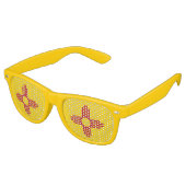 Party Shades Zonnebril met vlag van New Mexico (Gekanteld)