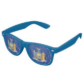 Party Shades Zonnebril met vlag van New York (Gekanteld)