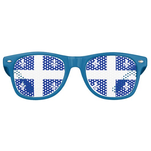 Party Shades Zonnebril met vlag van Quebec (Voorkant)