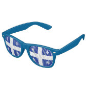 Party Shades Zonnebril met vlag van Quebec (Gekanteld)