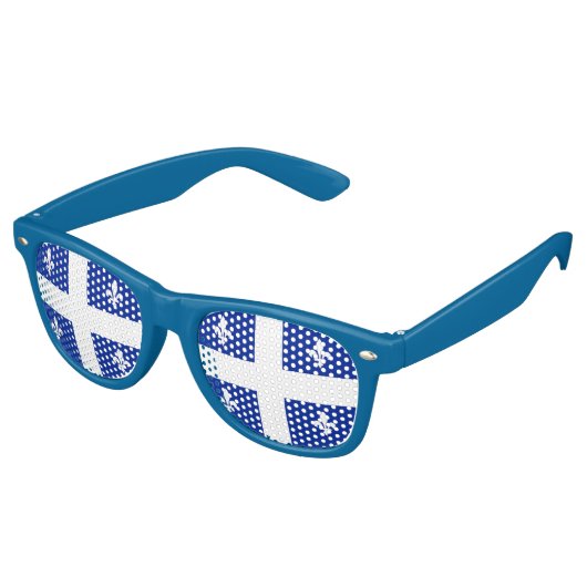 Party Shades Zonnebril met vlag van Quebec (Gekanteld)