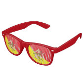 Party Shades Zonnebril met vlag van Sicilië (Gekanteld)