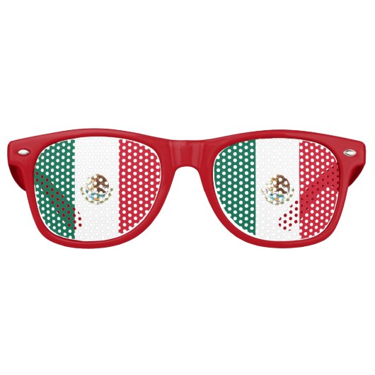 Party Shades Zonnebril - Mexico vlag (Voorkant)