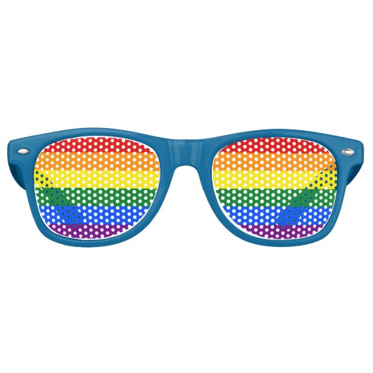 Party Shades Zonnebril - Pride LGBT vlag (Voorkant)