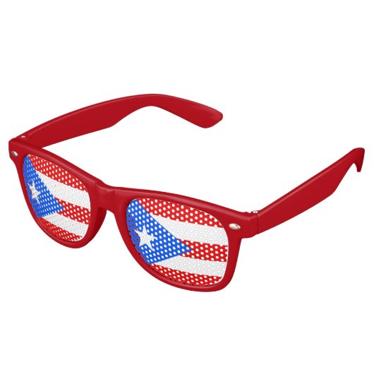 Party Shades Zonnebril - Puerto Rico vlag (Gekanteld)