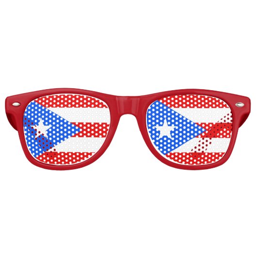 Party Shades Zonnebril - Puerto Rico vlag (Voorkant)