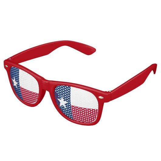 Party Shades Zonnebril - Texas vlag (Gekanteld)