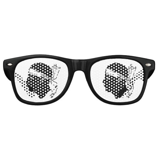 Party Shades Zonnebril - vlag van Corsica (Voorkant)