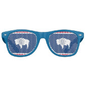 Party Shades Zonnebril - Wyoming vlag (Voorkant)