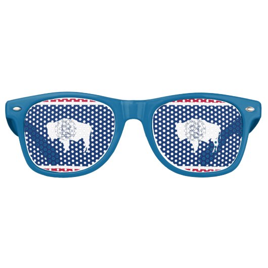 Party Shades Zonnebril - Wyoming vlag (Voorkant)