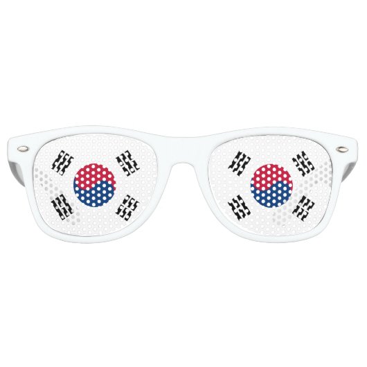 Party Shades Zonnebril - Zuid-Korea vlag (Voorkant)