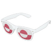 Party Shades Zonnebrillen - Groenland vlag (Gekanteld)